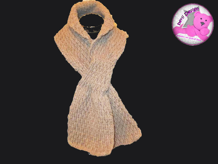 Halsschmeichler Schal "Zapfen" zum Häkeln - Schal ohne Knoten