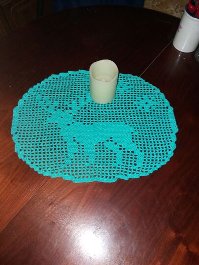 Tischdeckchen Rentier