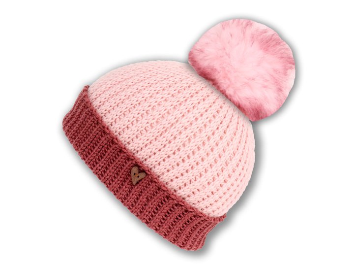 Beanie “Laura”  (knitted look, all sizes, 2 var.)