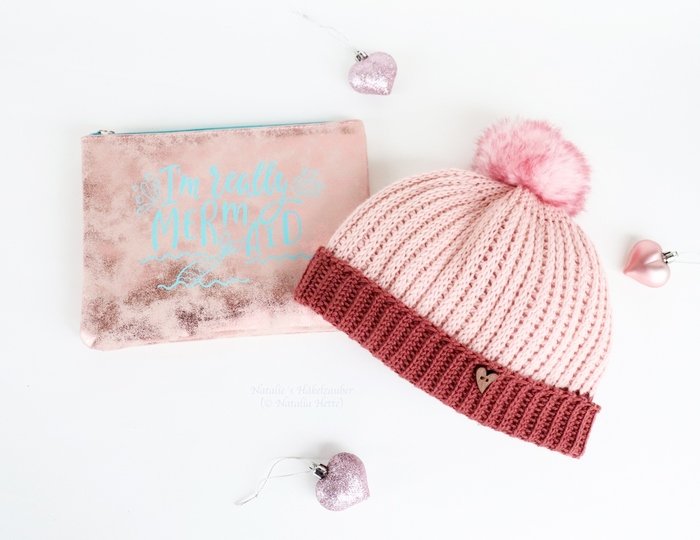 Beanie “Laura”  (knitted look, all sizes, 2 var.)