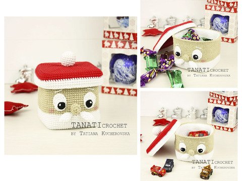 Häkelanleitung “Weihnachtsmann Box”