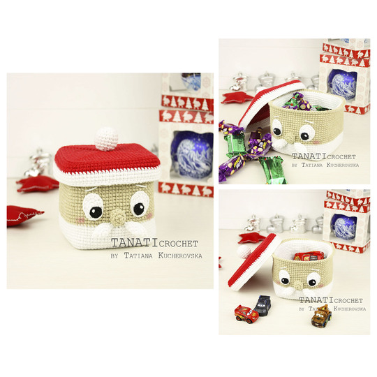 Häkelanleitung “Weihnachtsmann Box”