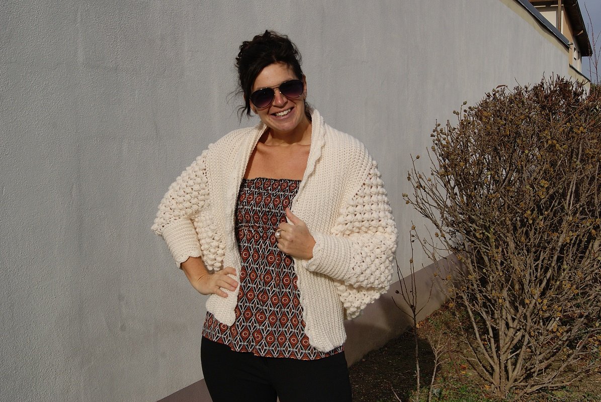 Seelenwärmer / Weste LADYLIKE (Gr. S/M, L/XL, leicht an alle Größen anzupassen) - Bild 3