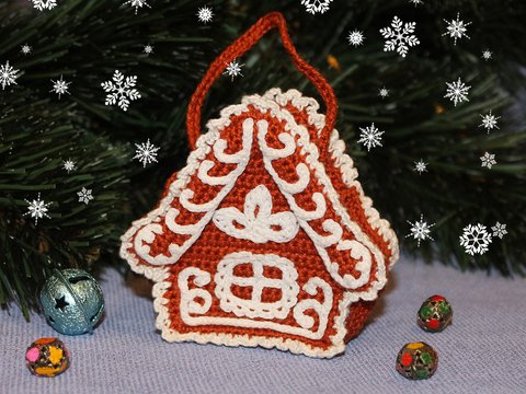 Lebkuchenhaus, Häkelanleitung