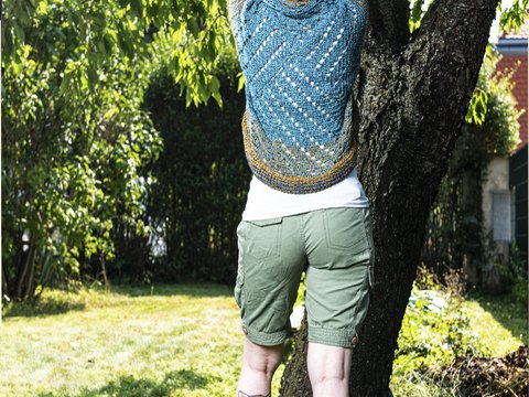 Anleitung: Seelenwärmer mit Kapuze "Spirala"