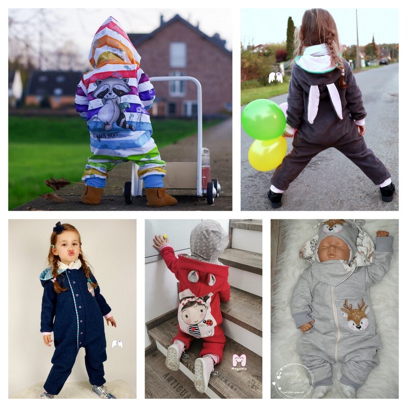 Overall HENRI mit Tierohren für Walk &amp; Fleece 62-116