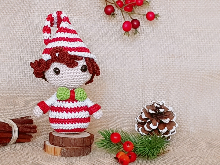 Christmas Treats: Ginger Bread, Candy Cane &   Christmas Pudding – Crochet Pattern