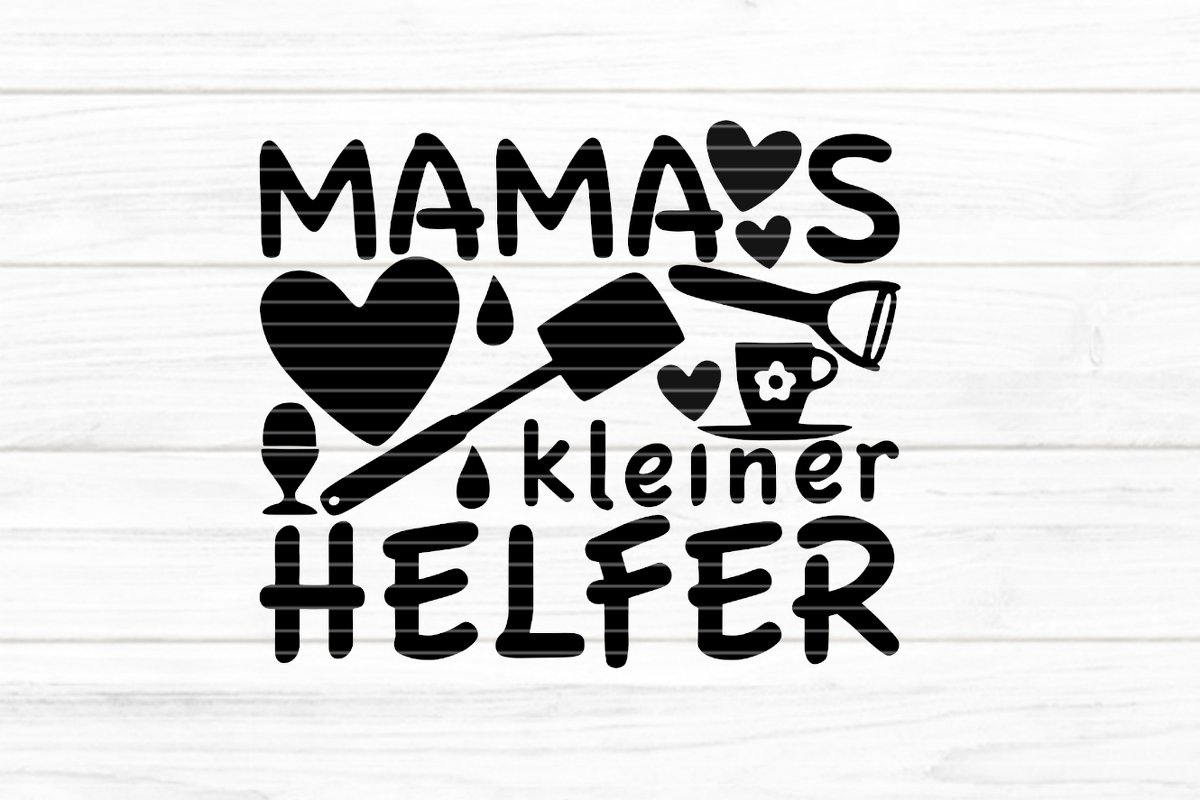 Mamas kleiner Helfer Plotterdatei SVG DXF FCM
