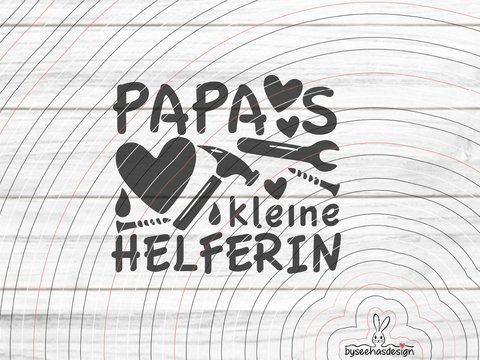 Papas kleine Helferin Plotterdatei SVG DXF