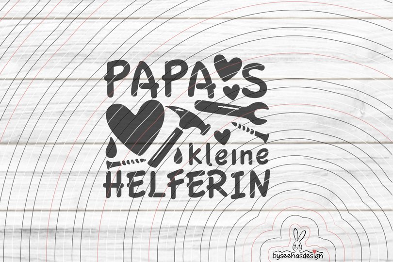 Papas kleine Helferin Plotterdatei SVG DXF
