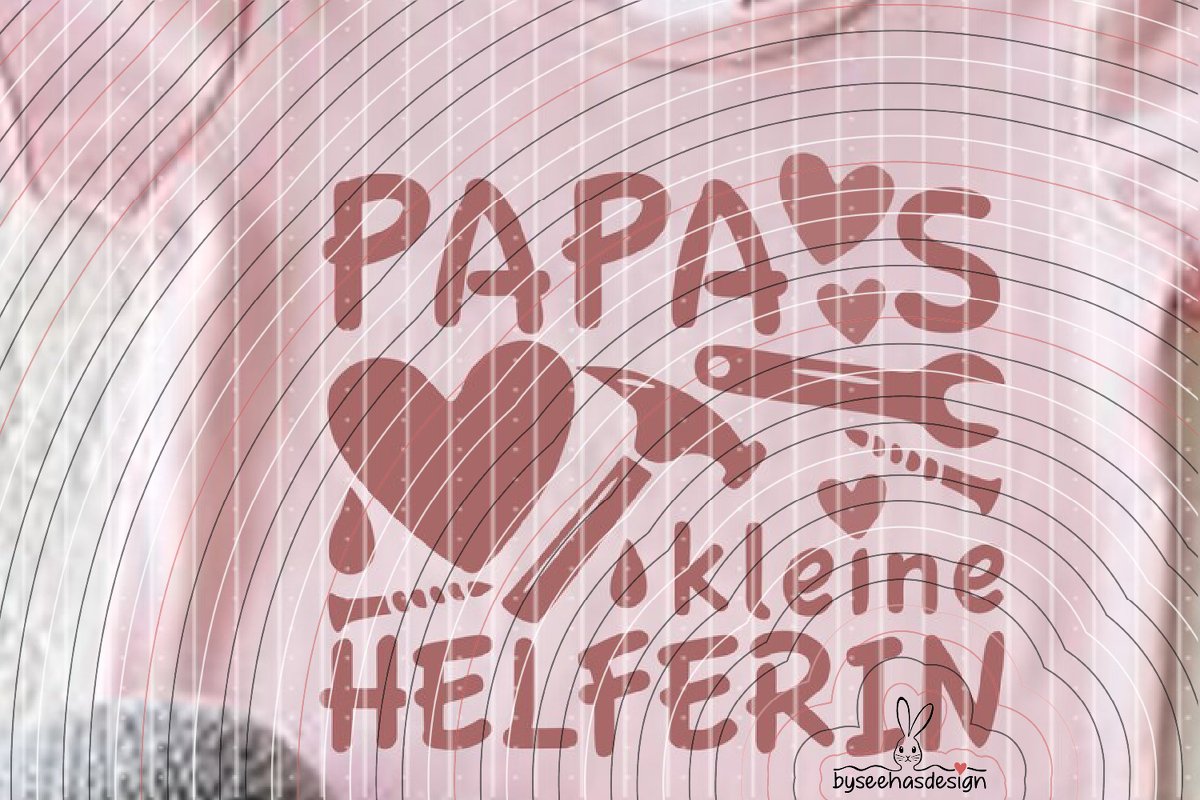 Papas kleine Helferin Plotterdatei SVG DXF - Bild 7