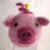 Spülschwamm „Schweinchen“ zum Aufhängen auf Spüliflasche, Badeschwamm, Glück, Schwein, Glücksschwein