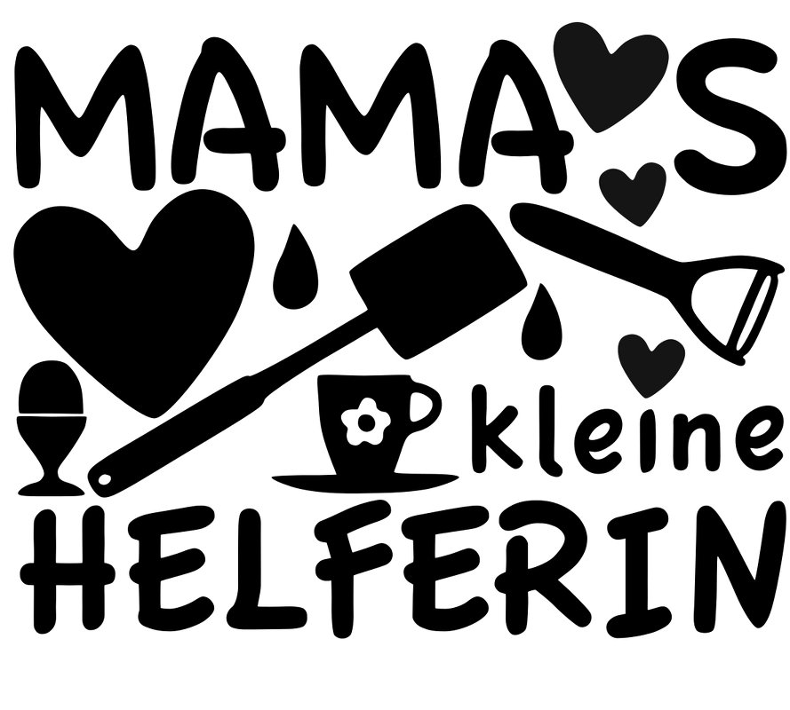 Mamas kleine Helferin Plotterdatei SVG DXF FCM - Bild 2