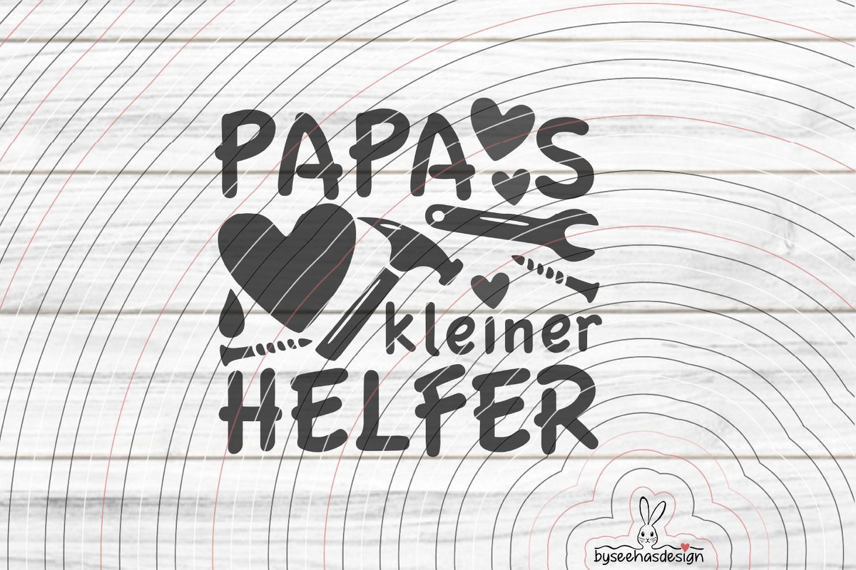 Papas kleiner Helfer Plotterdatei SVG DXF - Bild 2