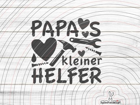 Papas kleiner Helfer Plotterdatei SVG DXF