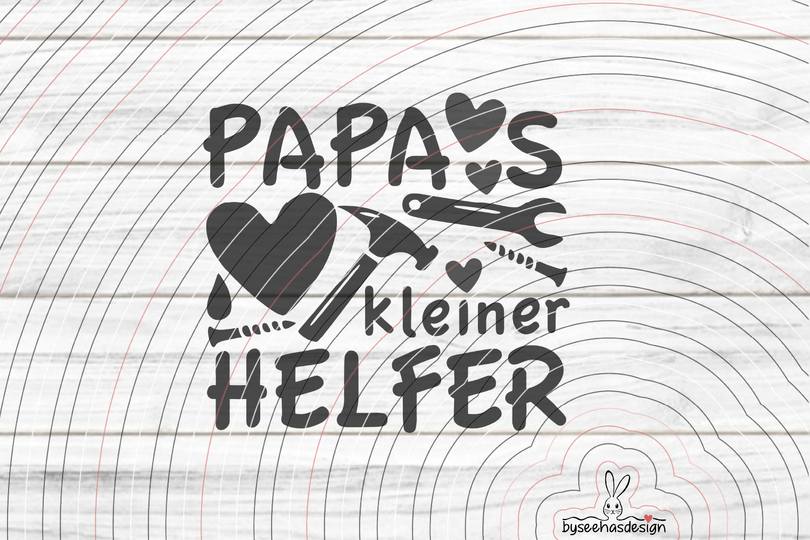 Papas kleiner Helfer Plotterdatei SVG DXF