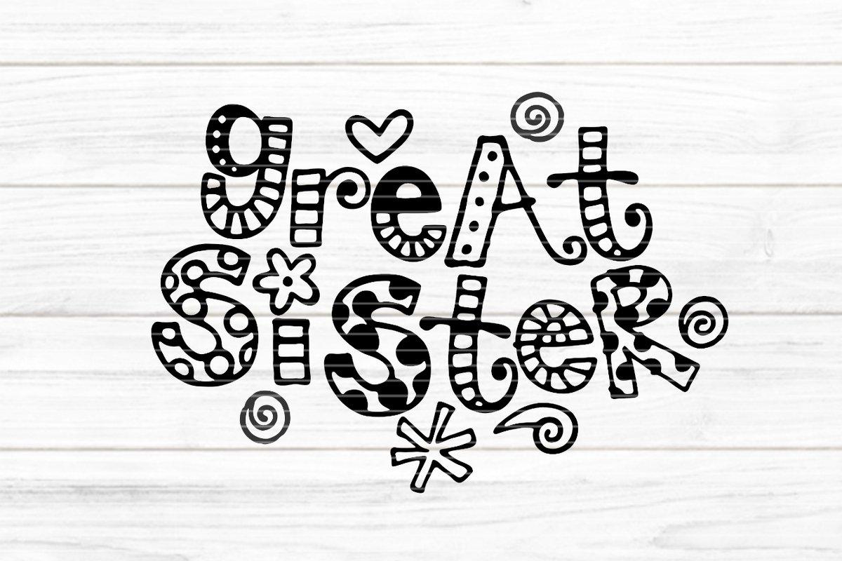 Great Sister Plotterdatei SVG DXF FCM