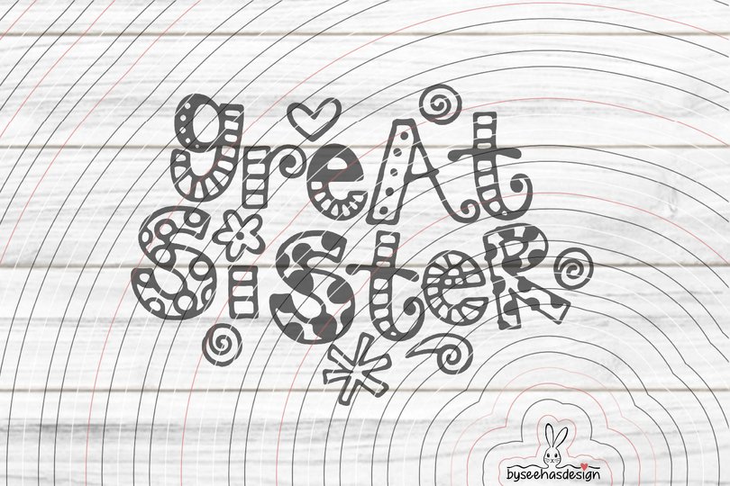 Great Sister Plotterdatei SVG DXF
