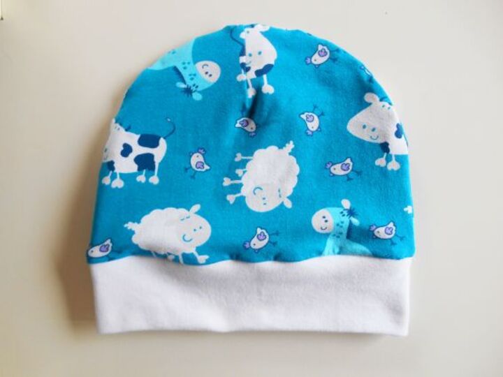 Nähanleitung + Schnittmuster: Kindermütze mit Bärenapplikation