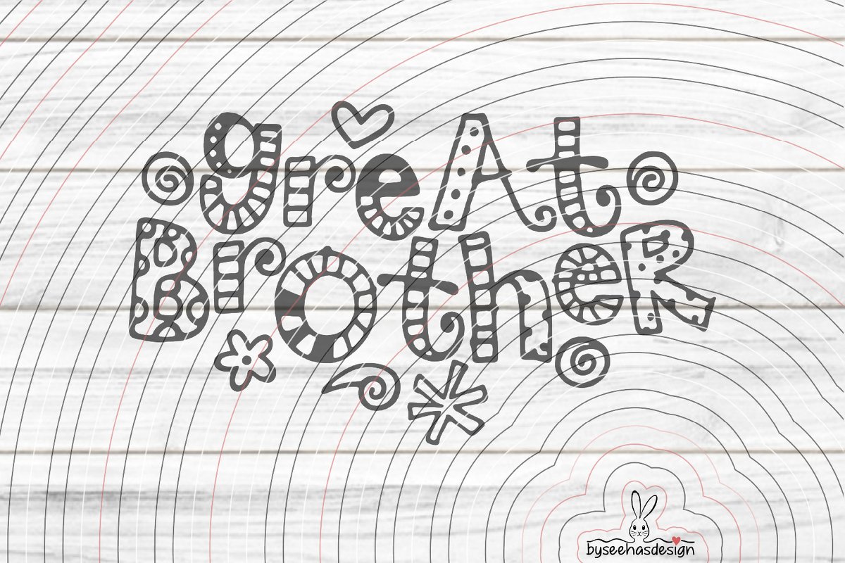 Great Brother Plotterdatei SVG DXF - Bild 2