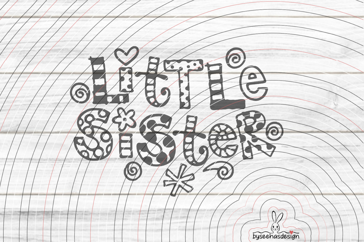 Little Sister Plotterdatei SVG DXF - Bild 2
