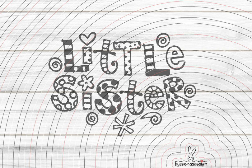 Little Sister Plotterdatei SVG DXF