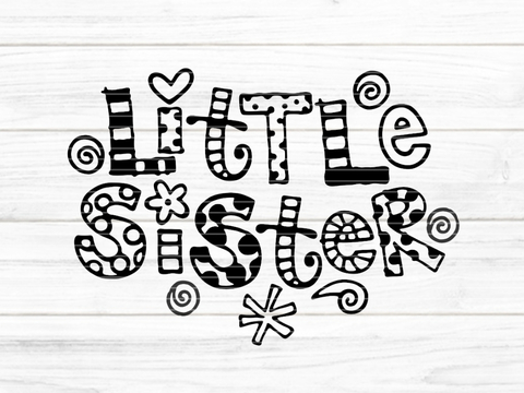 Little Sister Plotterdatei SVG DXF FCM