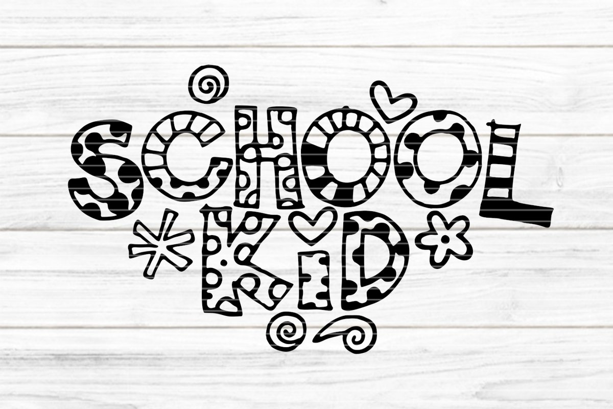Schoolkid Plotterdatei SVG DXF FCM