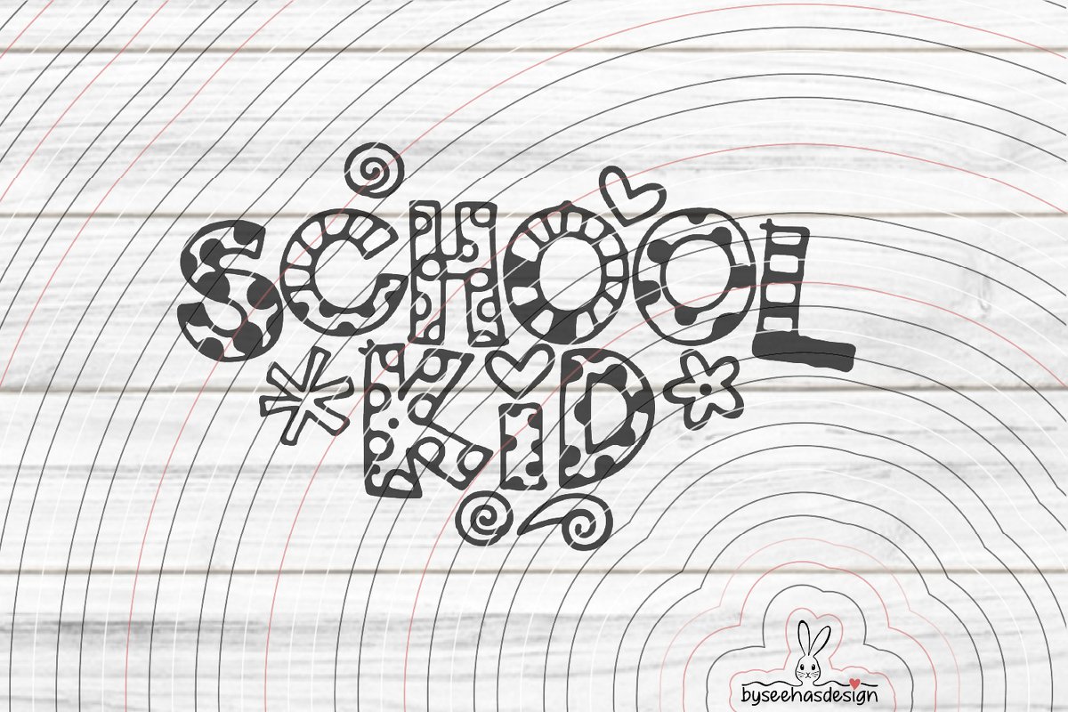 Schoolkid Plotterdatei SVG DXF - Bild 2