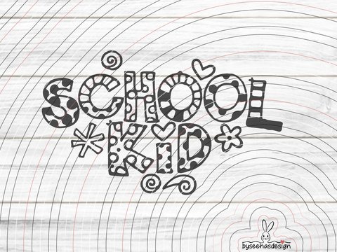 Schoolkid Plotterdatei SVG DXF
