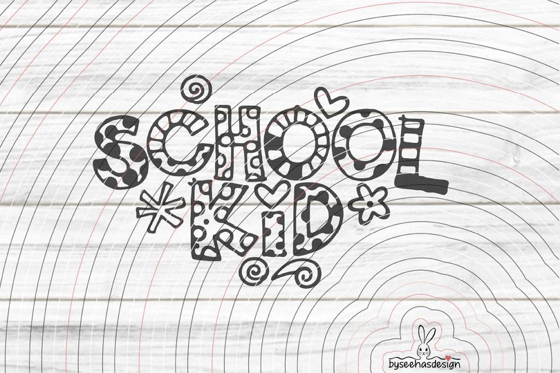 Schoolkid Plotterdatei SVG DXF