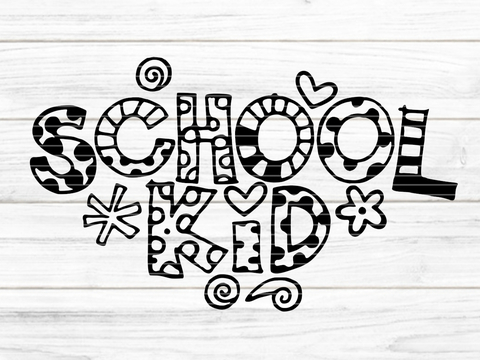 Schoolkid Plotterdatei SVG DXF FCM