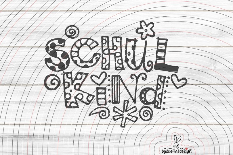 Schulkind Plotterdatei SVG DXF