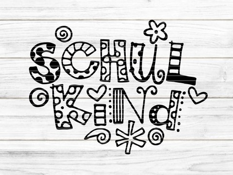 Schulkind Plotterdatei SVG DXF FCM