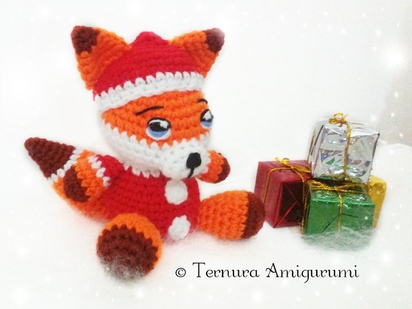 3 CHRISTMAS CROCHET PATTERNS !!! Nick, the bear + Penguin + Rocco, the fox PDF ternura amigurumi english- deutsch- dutch
