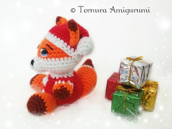 3 CHRISTMAS CROCHET PATTERNS !!! Nick, the bear + Penguin + Rocco, the fox PDF ternura amigurumi english- deutsch- dutch