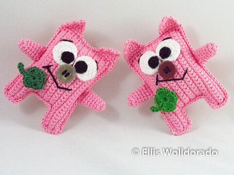 Taschenglück - das lustige Glücksbringer-Schweinchen, Häkelanleitung