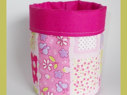 Rundes Stoffkörbchen