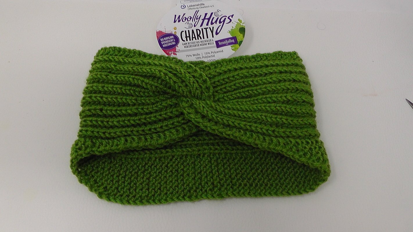 Stirnband Wirbelix - mit CHARITY von Woolly Hugs