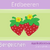 Applikation Vorlage Erdbeeren