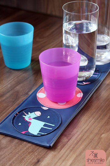 Glasuntersetzer "Lieblingsplatz" (Nähanleitung und Schnittmuster)