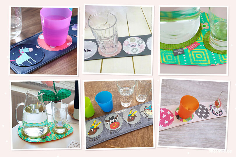 Glasuntersetzer "Lieblingsplatz" (Nähanleitung und Schnittmuster)