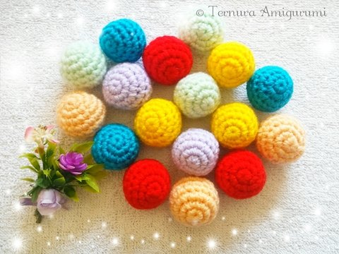 KOSTENLOSE Häkelanleitung Kugel PDF ternura amigurumi english- deutsch- dutch