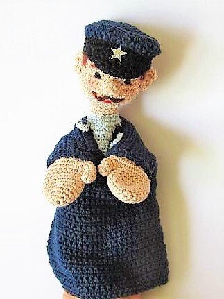 Häkelanleitung Handpuppe Polizist - Bild 3