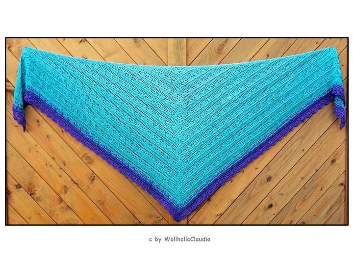 Häkelanleitung 2x Tuch "Wollholic" - Dreieckig und asymmetrisch