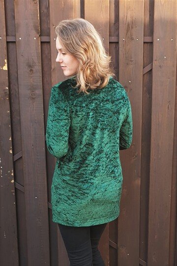 Molly – Strickjacke/Cardigan mit Schalkragen oder Volant (BU 80-116, A4+A0)