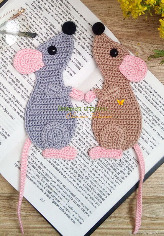 244DE Häkelanleitung Ratte Lesezeichen - PDF Zabelina CP - Bild 2