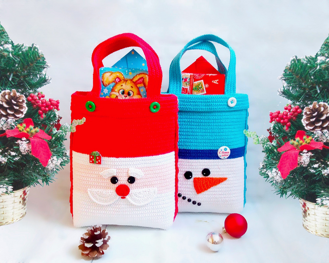 S08 Häkelanleitung-Paket Geschenktaschen - PDF Zabelina CP