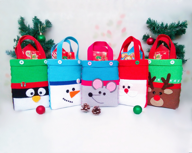 S08 Häkelanleitung-Paket Geschenktaschen - PDF Zabelina CP