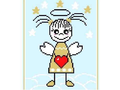 Häkelmuster * Schutzengerl * Grafik für Fm Decke